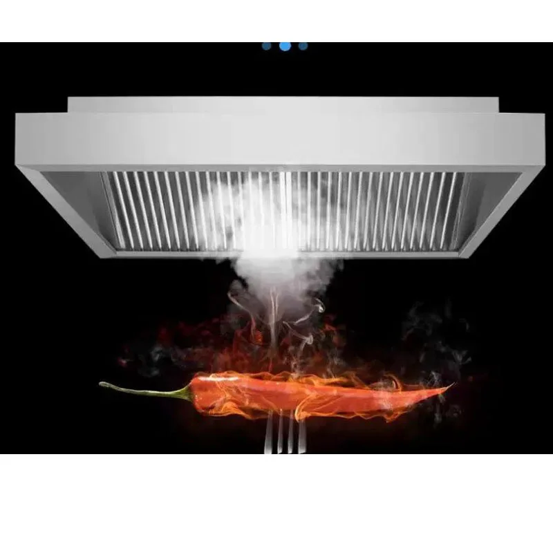 Commercial Kitchen Hood Cleaning - Gewerbliche Küchenabzugshaube aus verdicktem Edelstahl mit