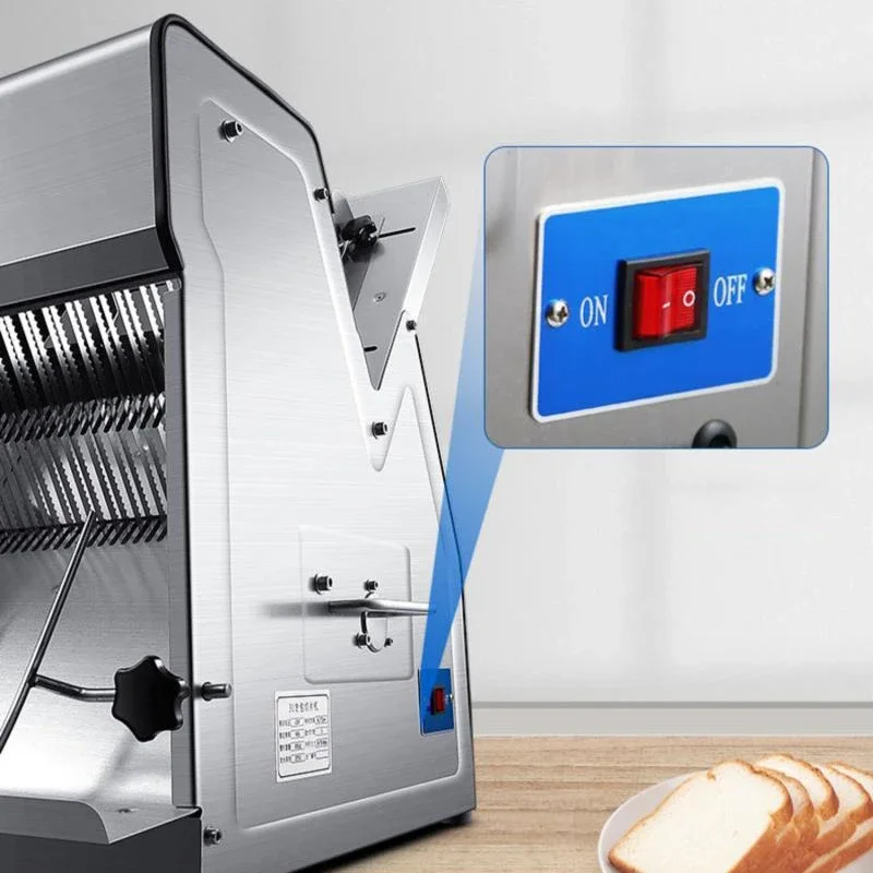 Commercial Bread Slicer - 220 V/370 W Kommerzieller multifunktionaler Brot-Toast-Schneider,