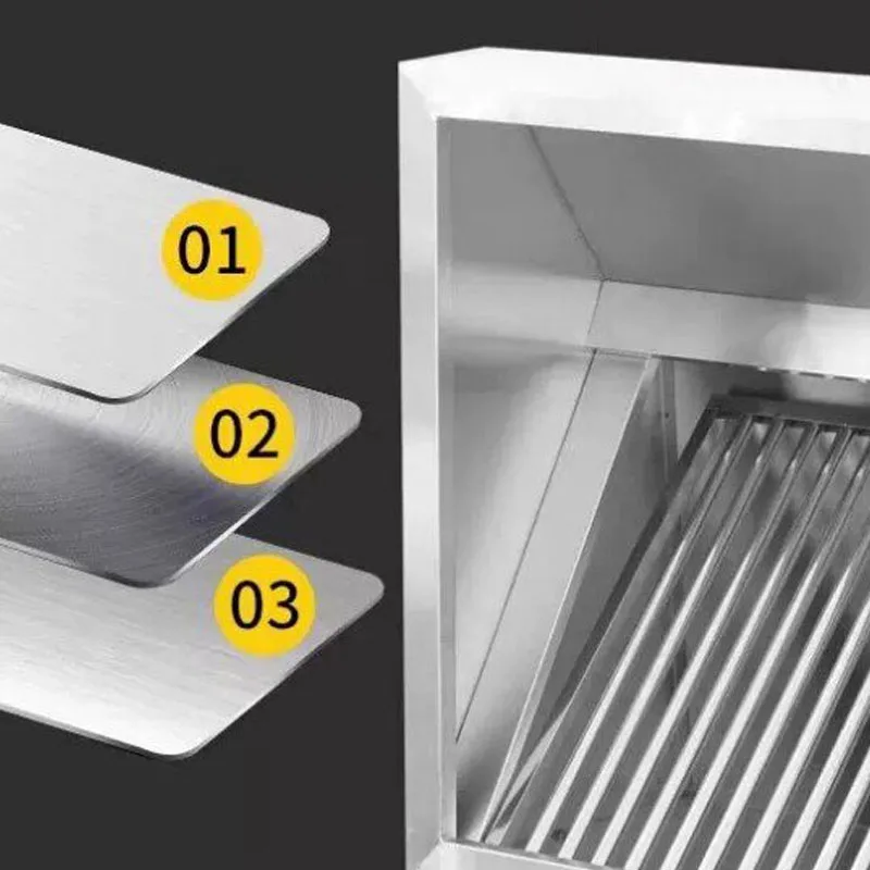 Commercial Kitchen Hood Cleaning - Gewerbliche Küchenabzugshaube aus verdicktem Edelstahl mit
