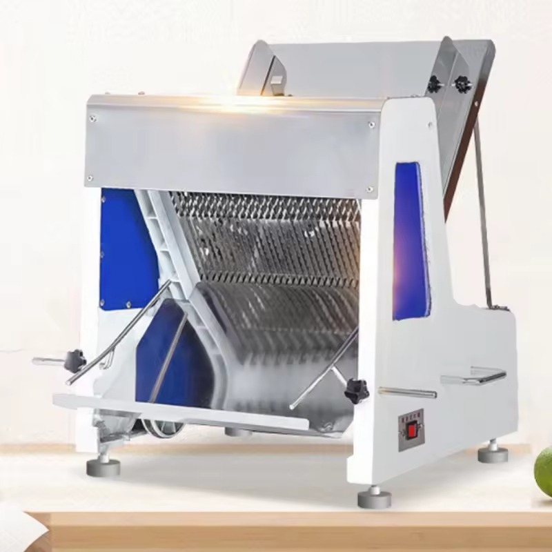 Commercial Bread Slicer - Gewerbliche Bäckerei-Brotschneidemaschine mit Einstellbarem Toastschneider und