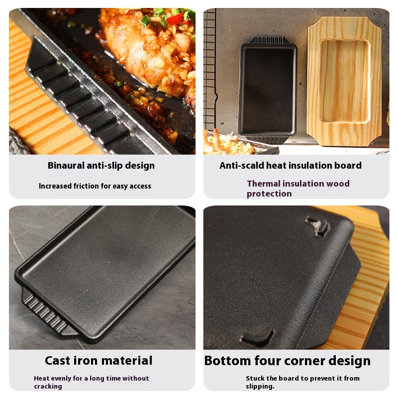 Gusseisen-Teppanyaki-Grillplat – Commercial Kitchen Griddle Bewertung und Preis