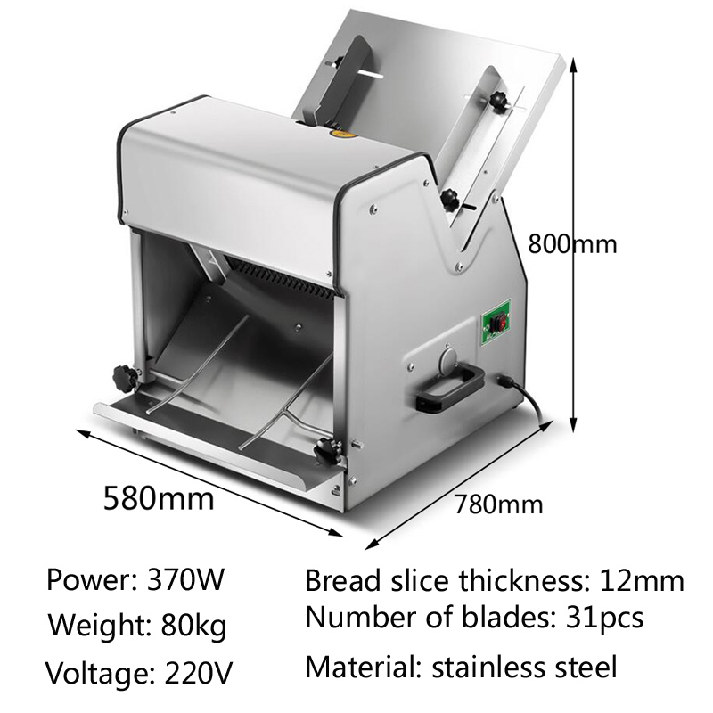 Kommerzieller quadratischer Br – Commercial Bread Slicer Bewertung und Preis