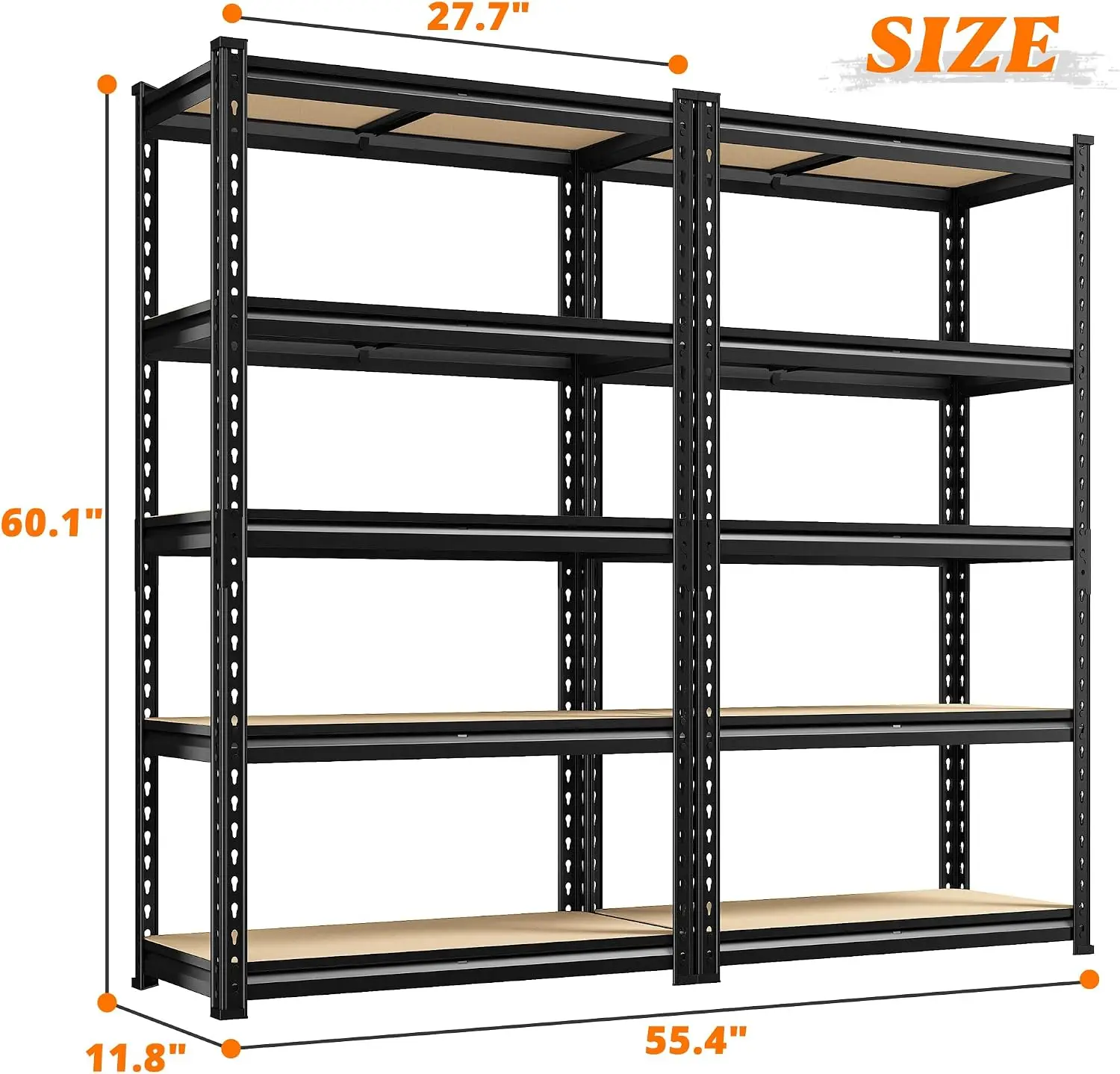 2 Stück Lagerregale, 5-stufige – Commercial Kitchen Shelving Bewertung und Preis