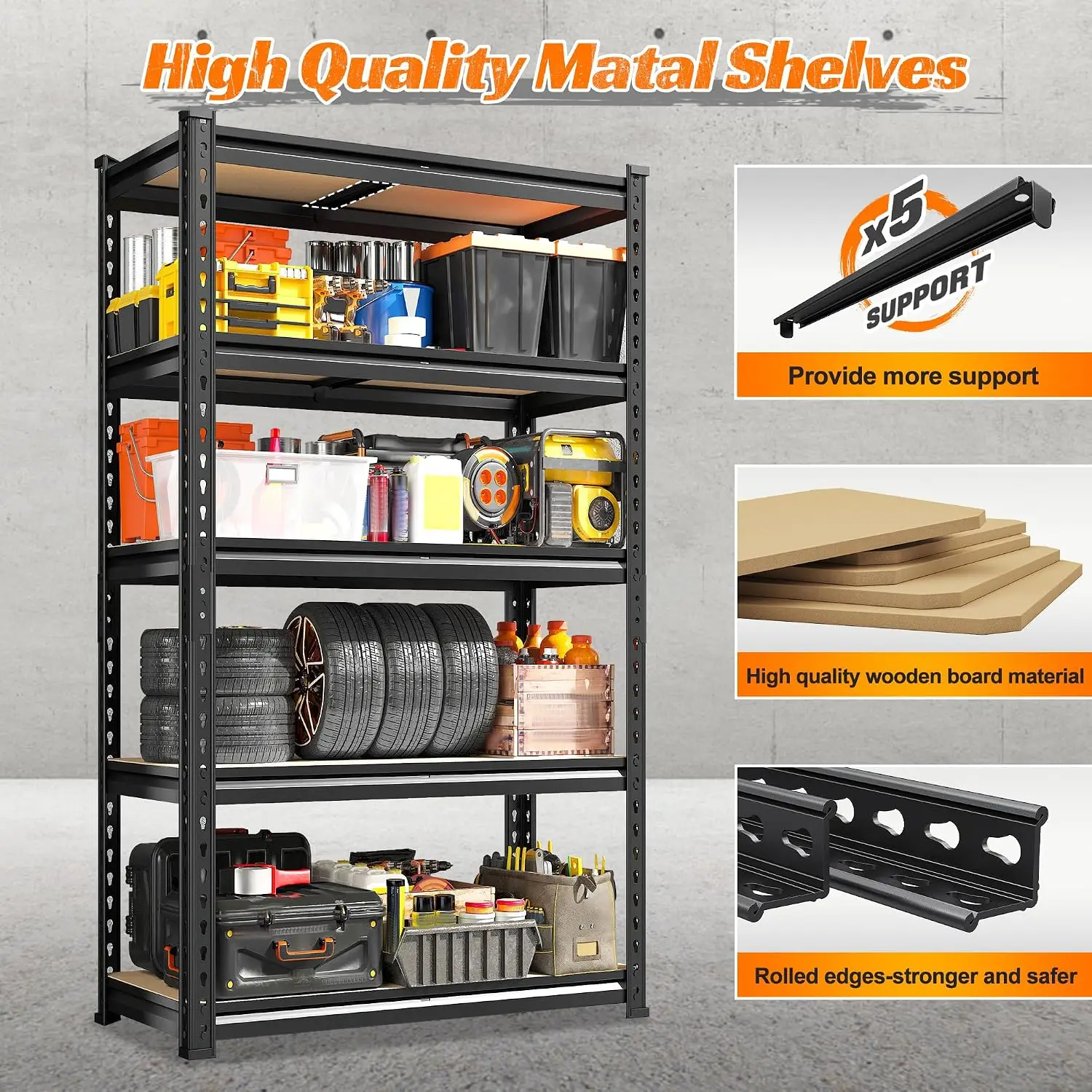 2 Stück Lagerregale, 5-stufige – Commercial Kitchen Shelving Bewertung und Preis